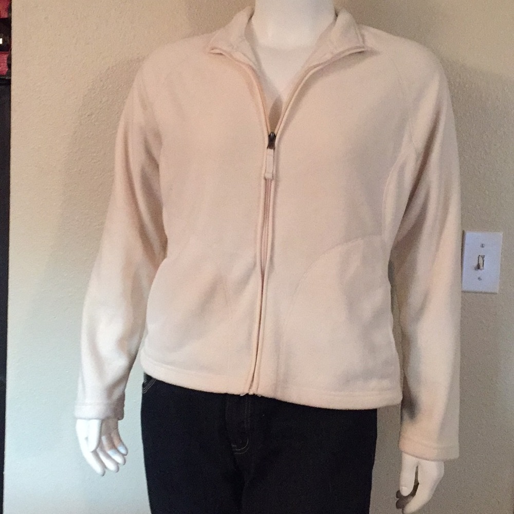 Cream fleece jacket